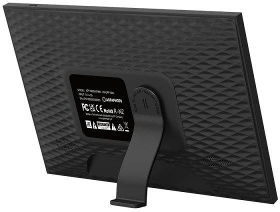 Nuotraukų rėmelis AgfaPhoto digital photo frame Realiview APF1000 10" WiFi One, juodas