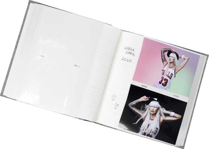 Nuotraukų rėmelis Albumas Focus Base Line Canvas 11x15/200, mėlynas