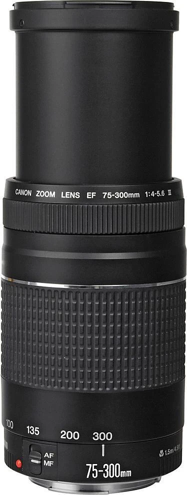 „Canon“ 75–300 mm f/4,0–5,6 EF DC III objektyvas