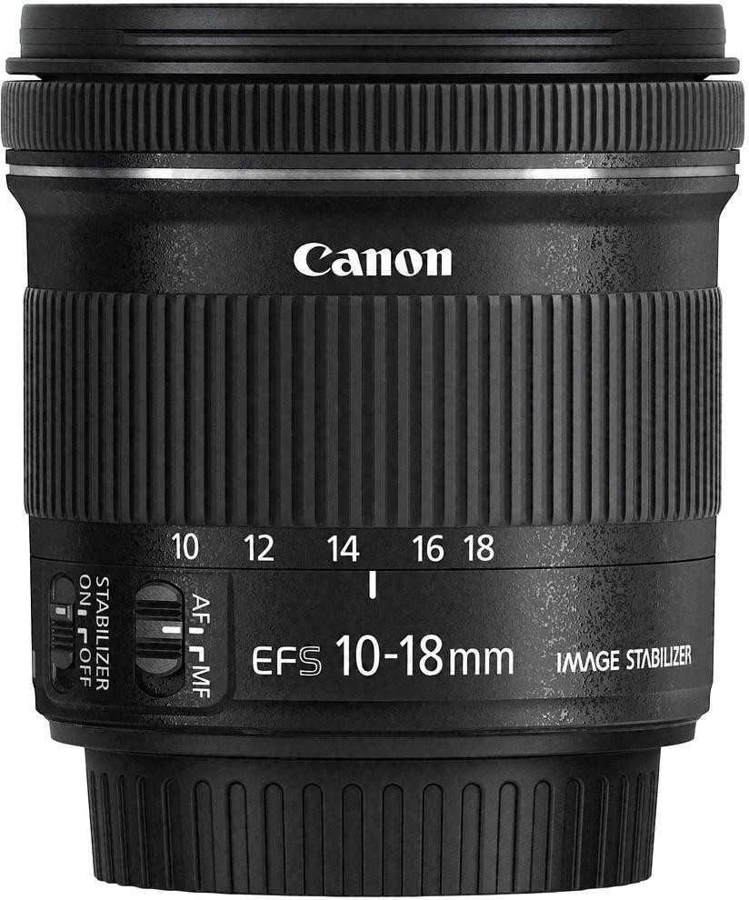 Canon EF-S 10-18mm f/4.5-5.6 IS STM + EW-73C + Lens Cloth SLR „Ultra“ platus objektyvas Juoda