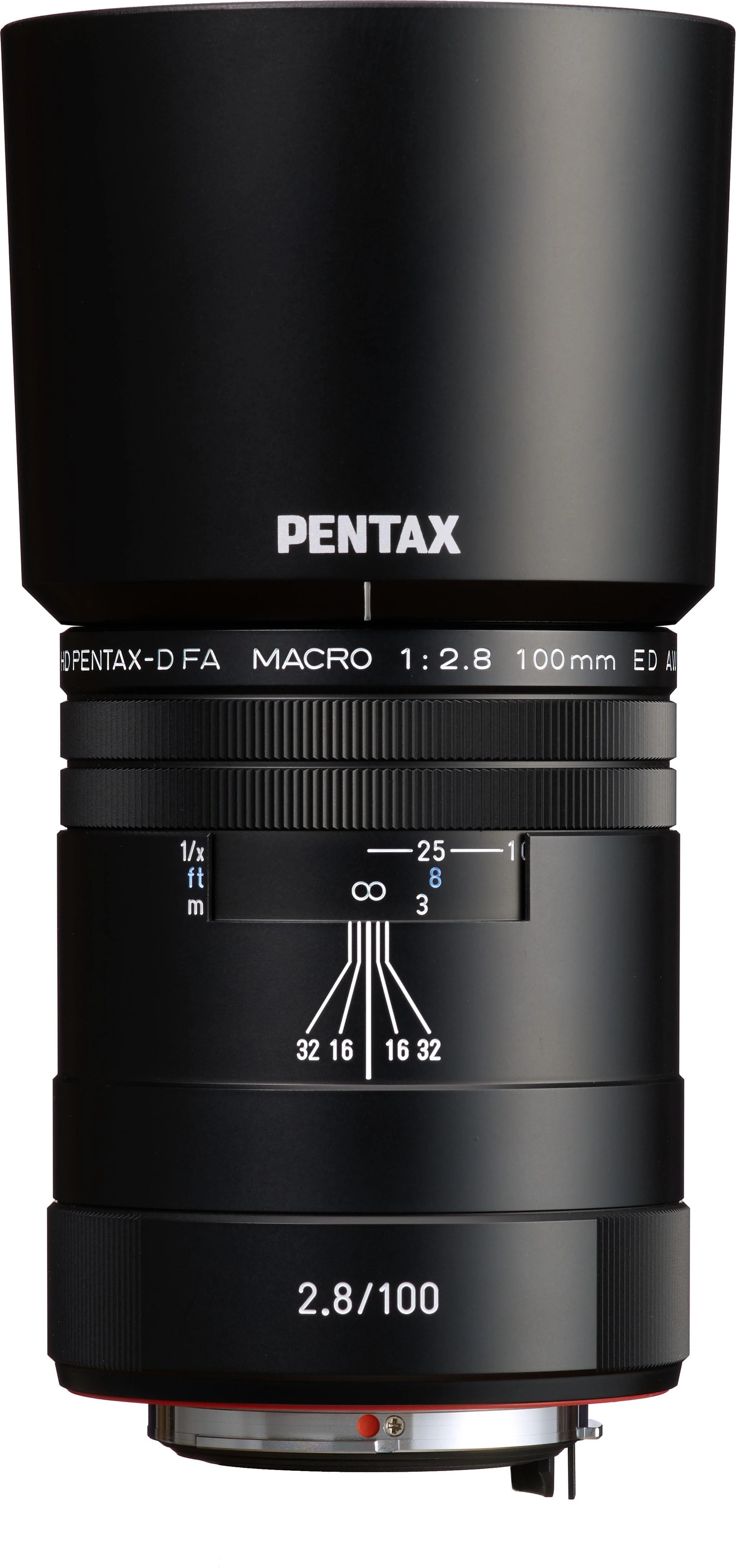 Objektyvas HD Pentax D-FA 100mm f/2.8 Macro ED AW lens, juodas