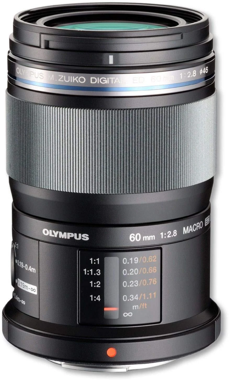 Objektyvas Olympus M.ZUIKO DIGITAL ED 60mm F2.8 MACRO (Juodas)