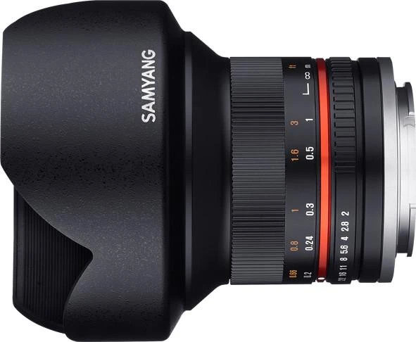Objektyvas Samyang 12mm F2 NCS CS juodas Fuji X
