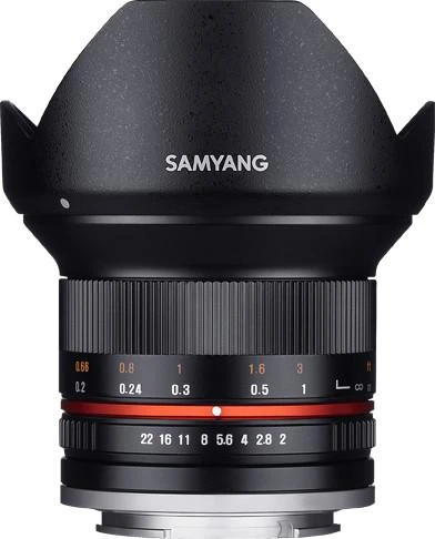 Objektyvas Samyang 12mm F2 NCS CS juodas Fuji X