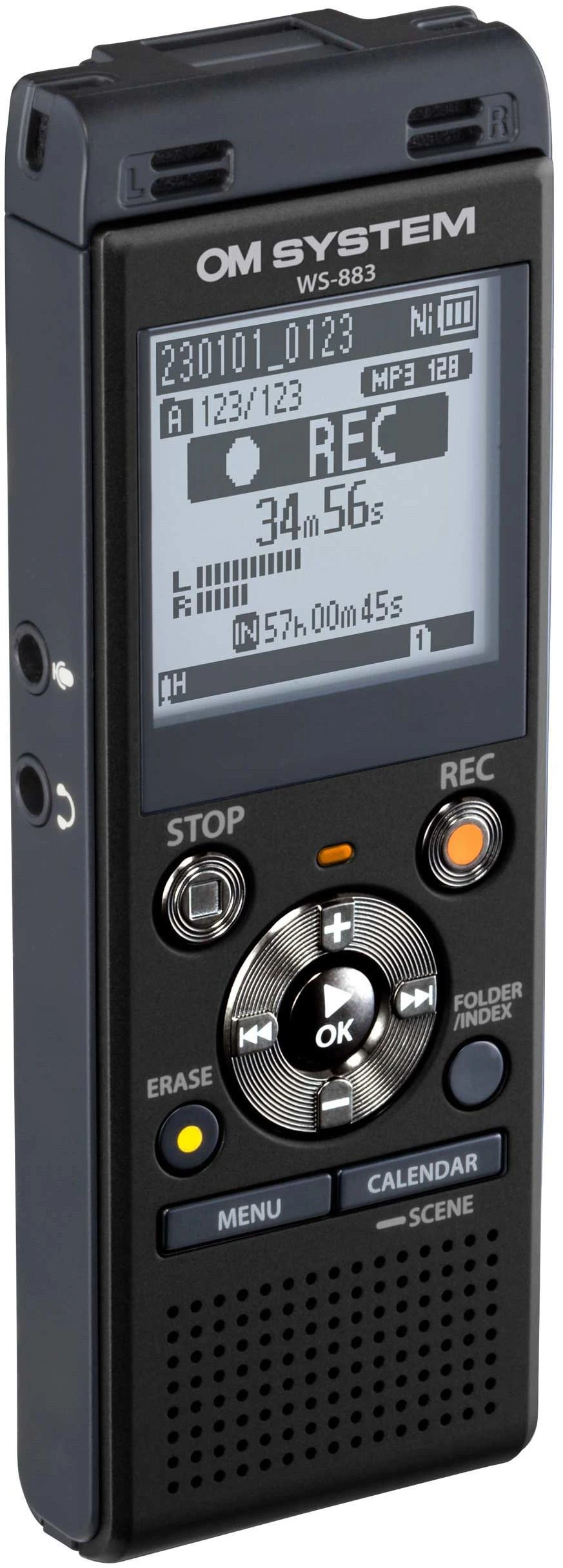 Diktofonas Olympus | Digital Voice Recorder | WS-883 | Juodas | MP3 playback