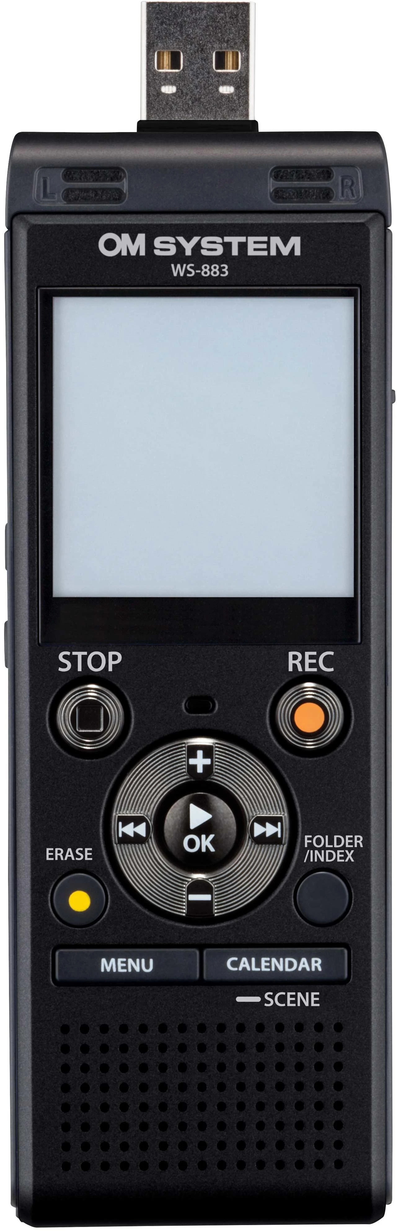 Diktofonas Olympus | Digital Voice Recorder | WS-883 | Juodas | MP3 playback