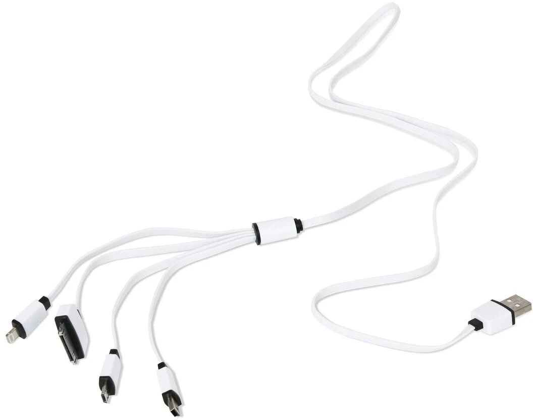Omega kabelis USB - microUSB/miniUSB/Lightning/Apple 30 kontaktų 4in1 (OUCK4WB) | Omega
