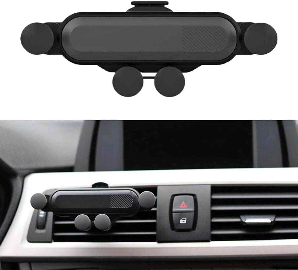 Omega car air vent holder Spider, juodas (45013)