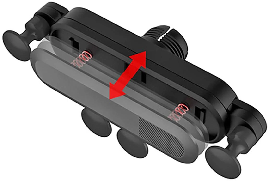 Omega car air vent holder Spider, juodas (45013)