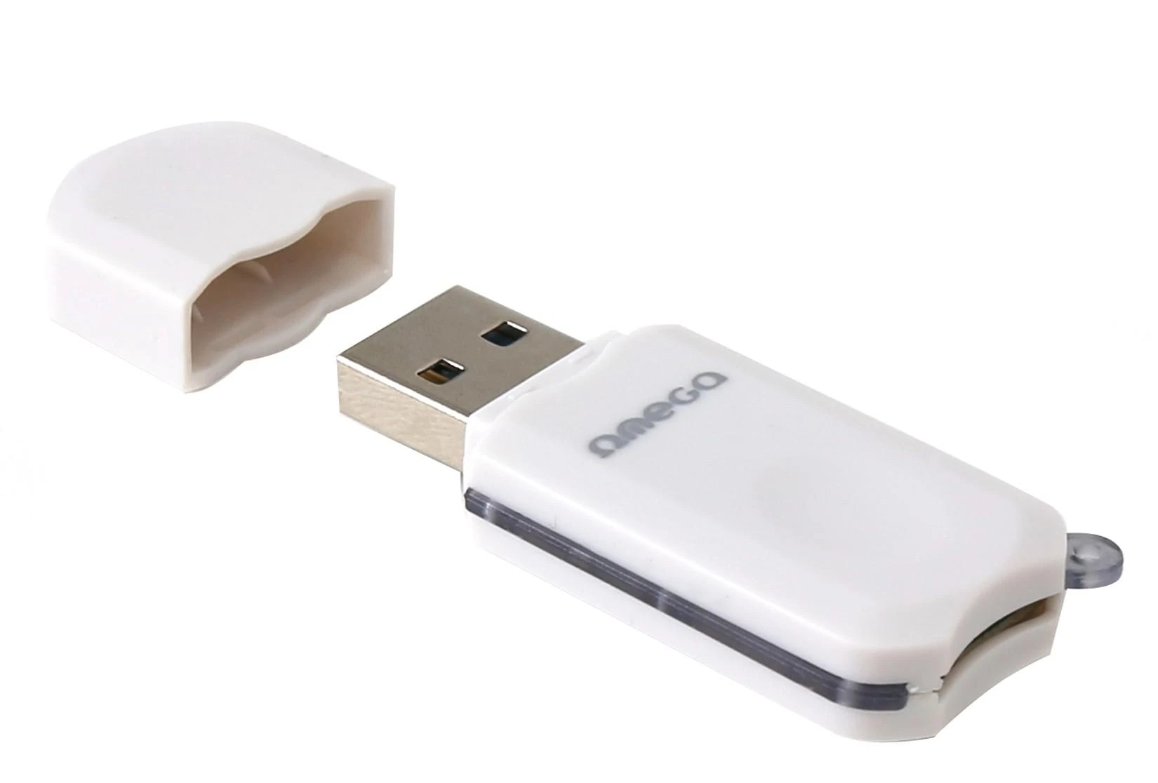 Kortelių skaitytuvas Omega (Micro SD/HC USB 3.0) baltas