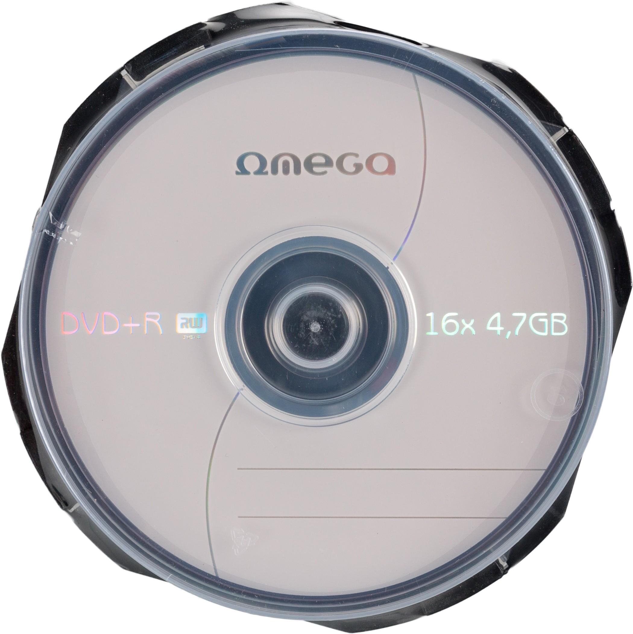 Omega DVD+R 4.7GB 16x 10vnt velenas