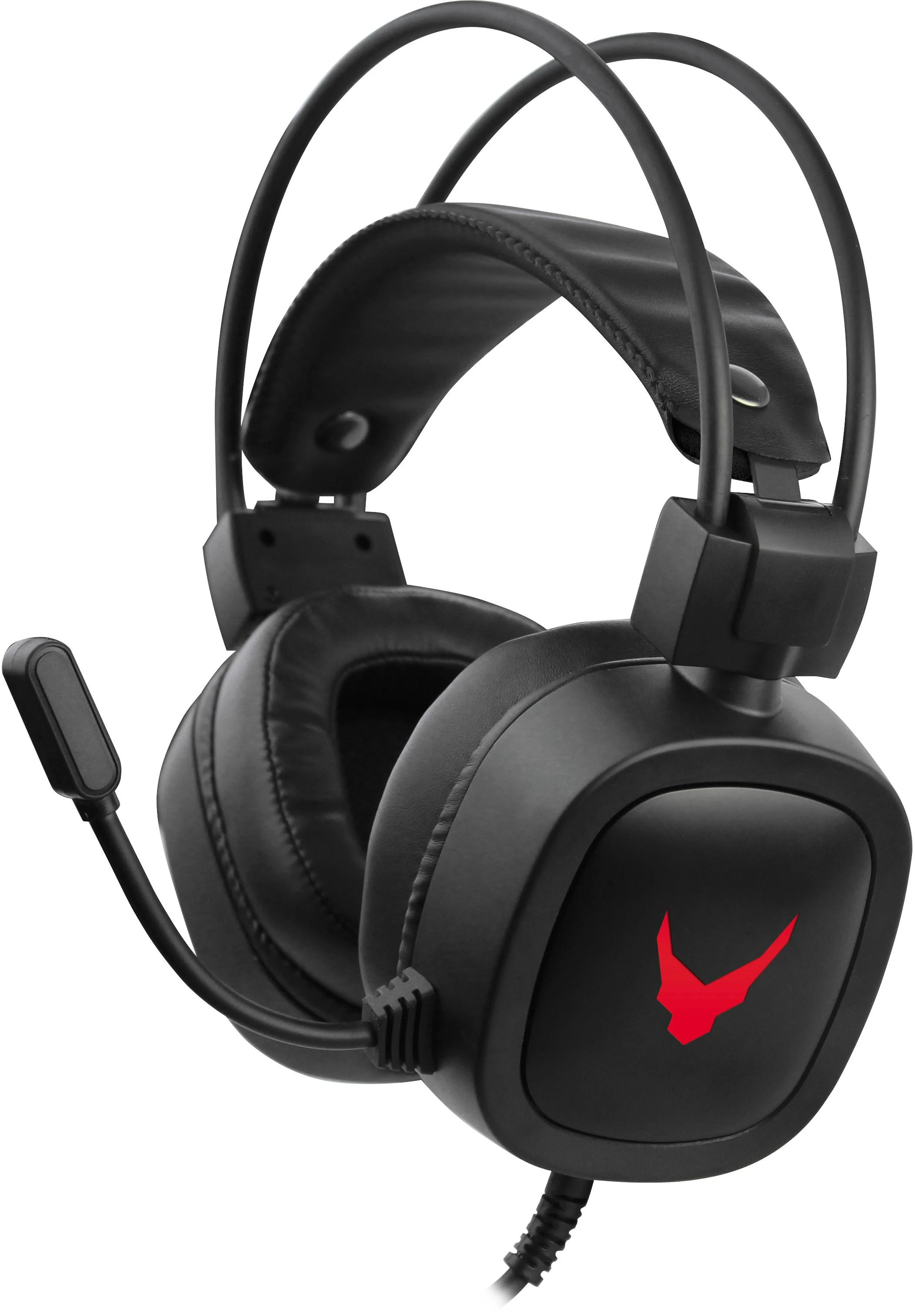 Laisvų rankų įranga VARR GAMING VH6020 su mikrofonu (RGB 3,5mm) juoda