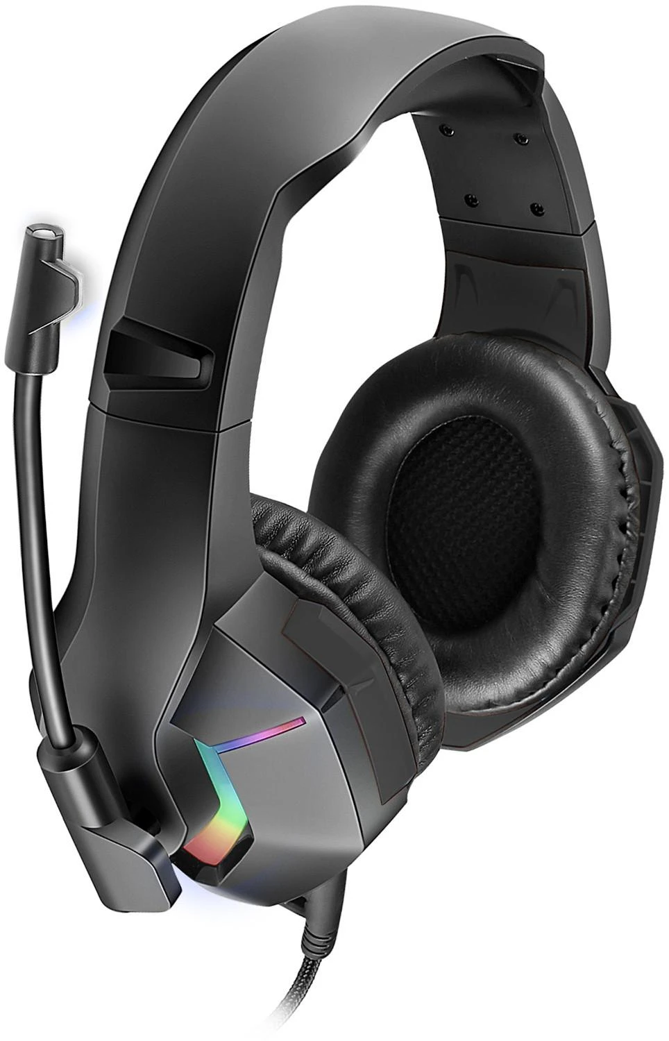 Ausinės Omega Laisvų rankų įranga VARR GAMING VH8050 su mikrofonu (RGB 3,5mm) juoda