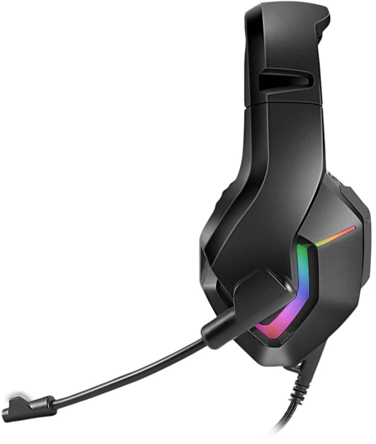Ausinės Omega Laisvų rankų įranga VARR GAMING VH8050 su mikrofonu (RGB 3,5mm) juoda