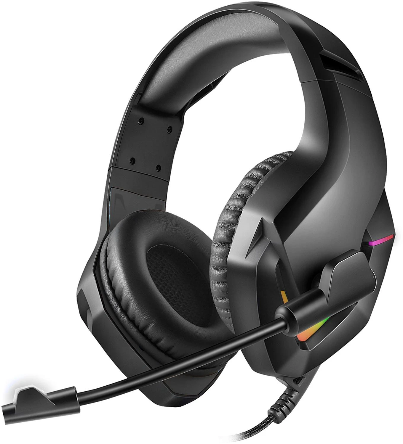 Ausinės Omega Laisvų rankų įranga VARR GAMING VH8050 su mikrofonu (RGB 3,5mm) juoda