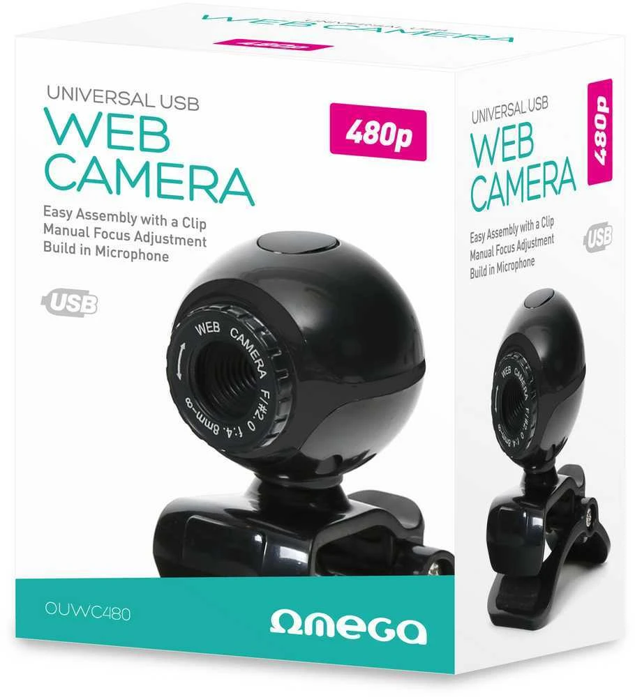 Omega internetinė kamera OUWC480, juoda