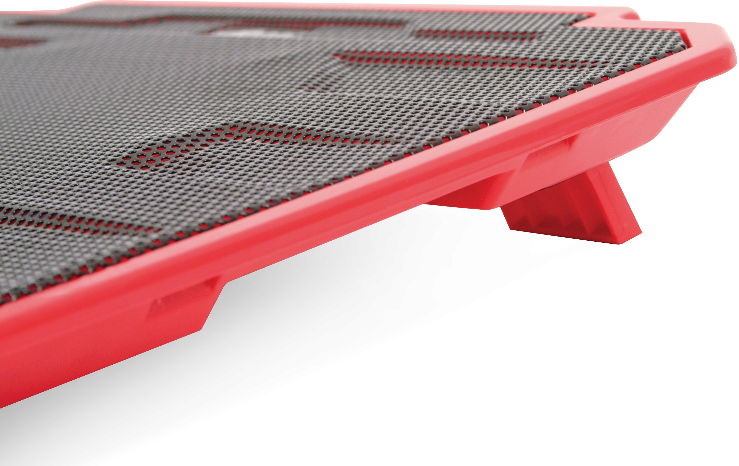 Platinet COOLER PAD ICE BOX Raudona 14CM FAN USB (OMNCPIR)