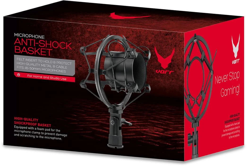 Omega Mikrofonas VARR GAMING SHOCKPROOF BASKET STAND