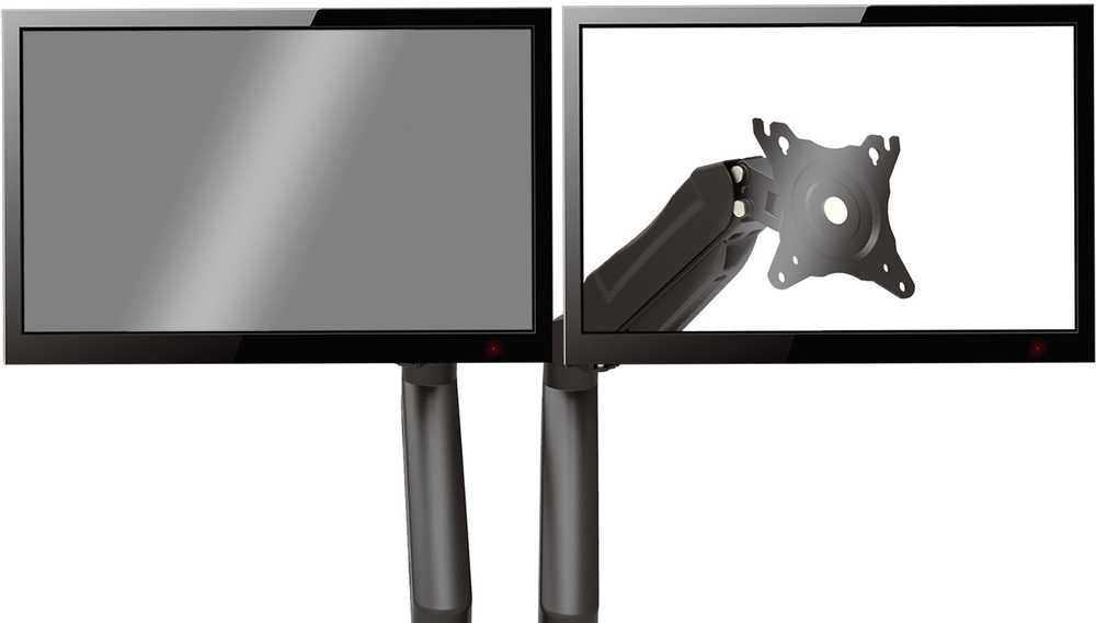 Omega Laikiklis stalas 2 monitoriams 13'' - 27'' (OUPC24D)