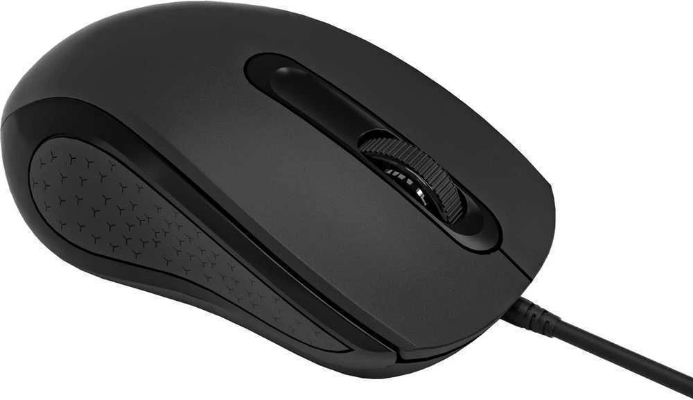 Pelė Omega OM441BC su laidu USB-C, juodos spalvos