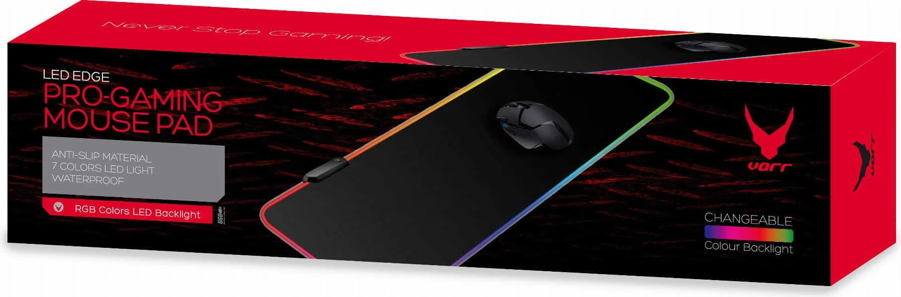 Omega pelės kilimėlis Varr Gaming VGMP9040RGB
