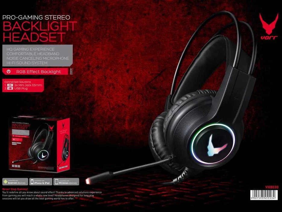 Ausinės Platinet Omega Gaming Varr VH8030
