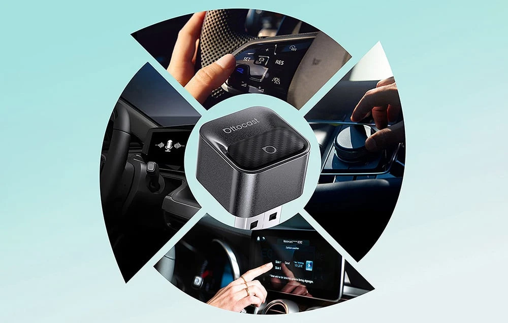 Ottocast Wireless car adapT3er OT3T3OCAST3 CA525-T3 juodas