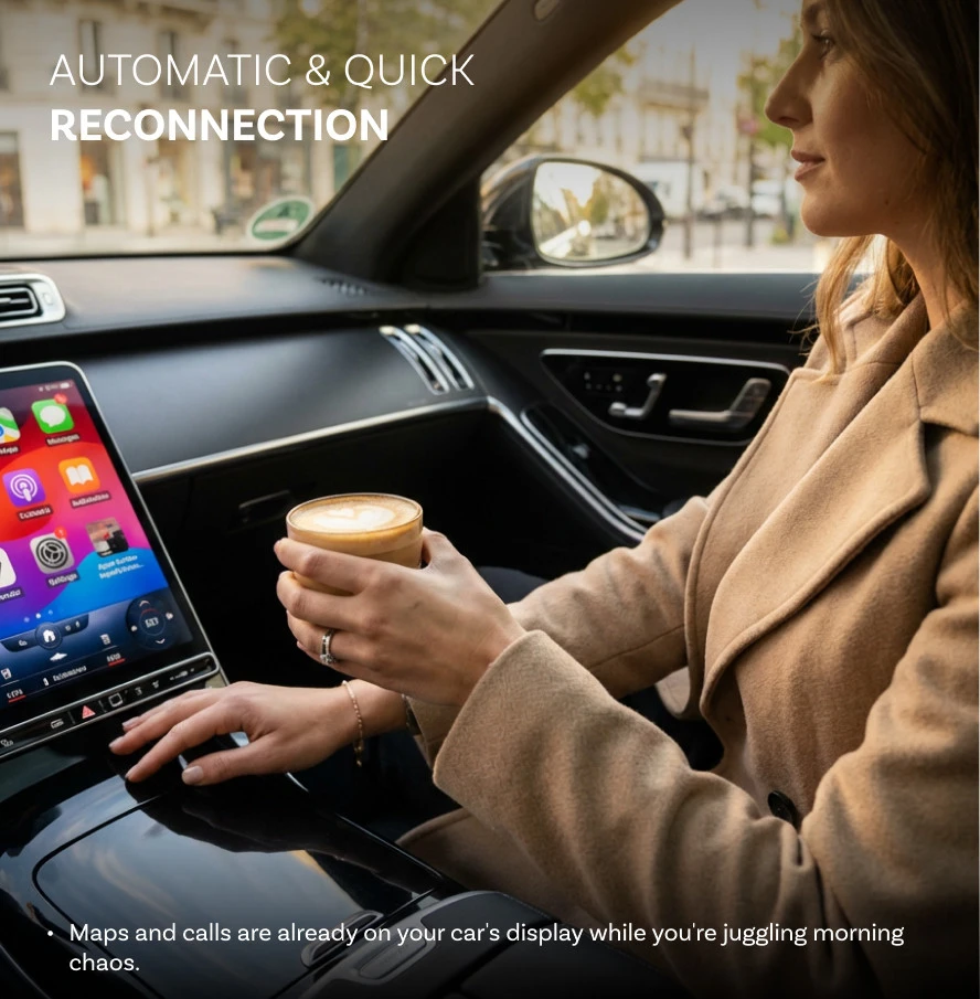 Wireless car adapter OTTOCAST CA525-T juodas