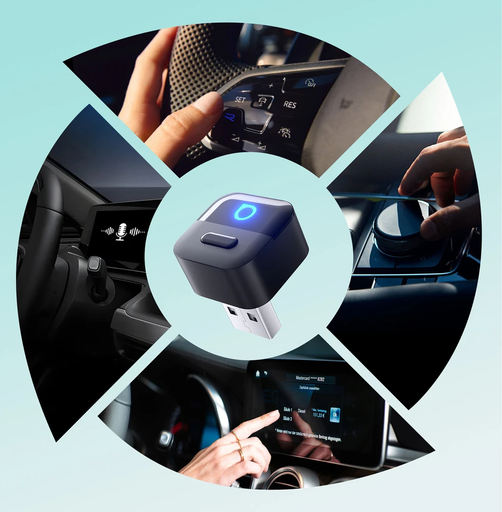 Wireless car adapter OTTOCAST CA525-T juodas