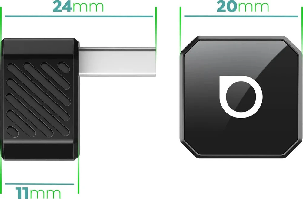 Wireless car adapter OTTOCAST Mini Cube T3 juodas