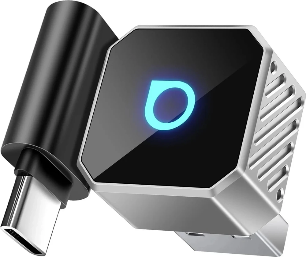 Wireless car adapter OTTOCAST Mini Cube T3 sidabrinis