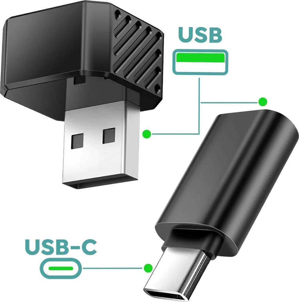 Wireless car adapter OTTOCAST Mini Cube T3 juodas