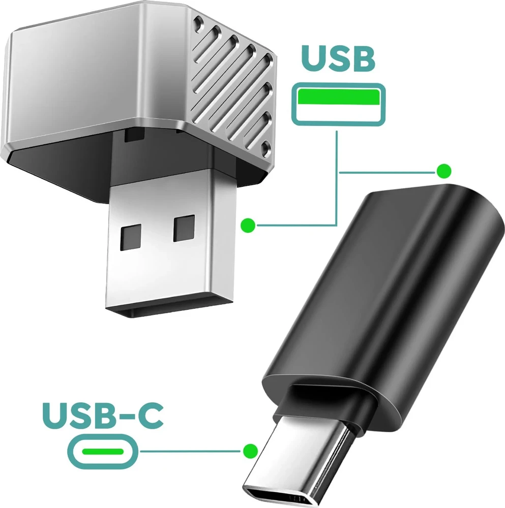 Wireless car adapter OTTOCAST Mini Cube T3 sidabrinis