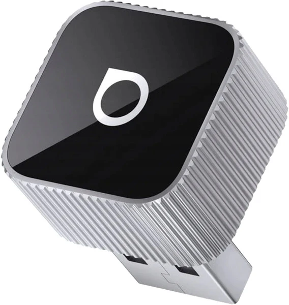 Wireless car adapter OTTOCAST Mini Cube T2 sidabrinis
