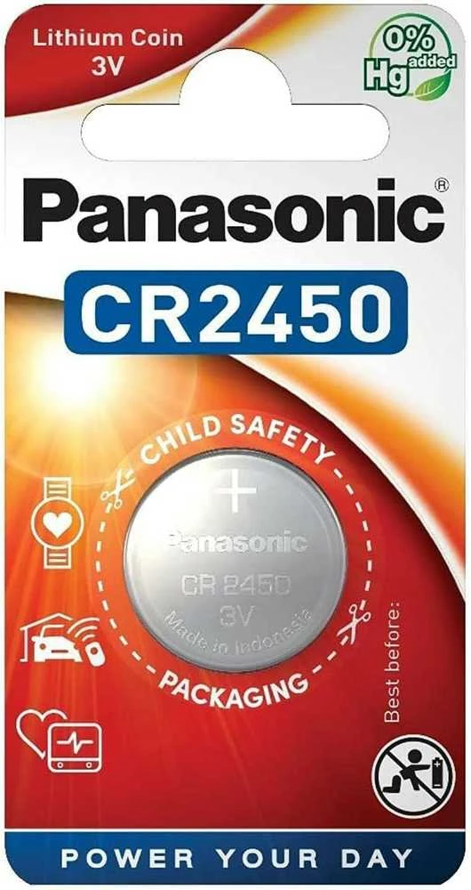 Baterija 3V 620mAh CR2450 PANASONIC CR-2450L/1BP