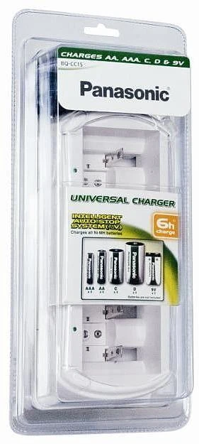 Panasonic Batteries Panasonic akumuliatorių įkroviklis BQ-CC15 universalus