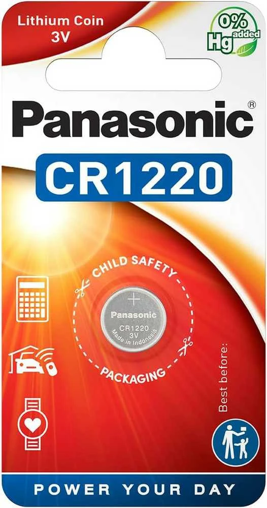 Panasonic CR1220 3V ličio baterija - ECR1220, DL1220