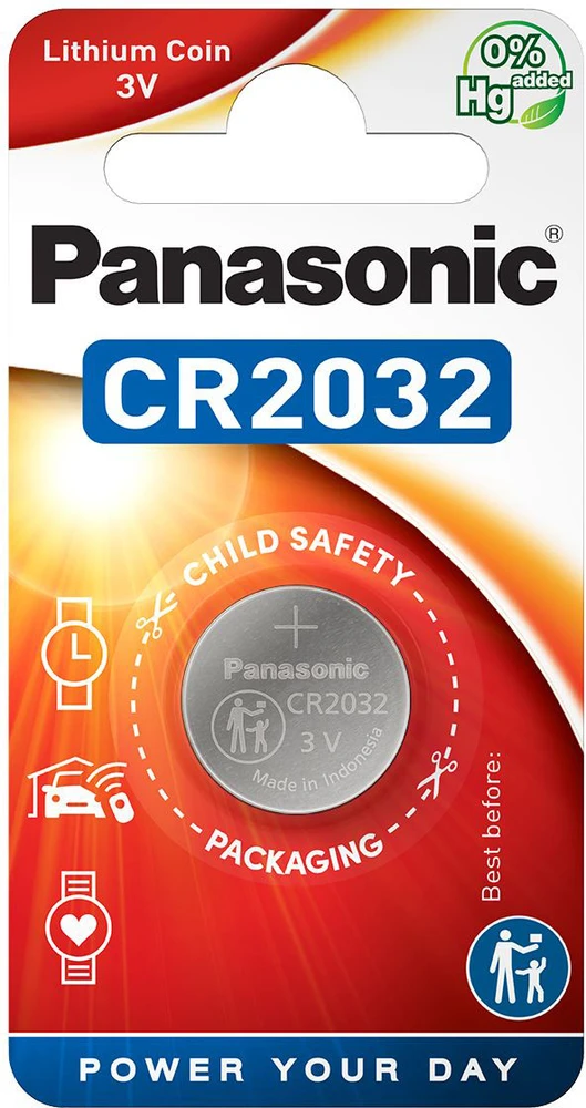 Panasonic elementas CR2032, 1 vnt.