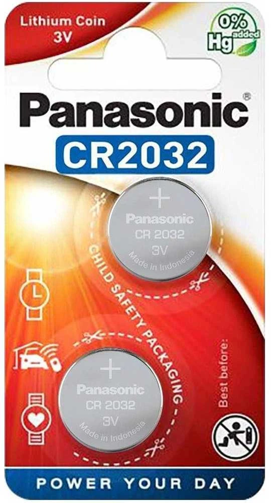1x2 Panasonic CR 2032 Lithium Power