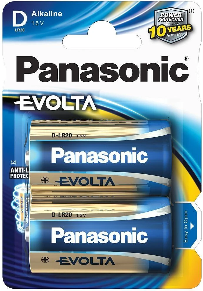 PANASONIC EVOLTA LR20EGE/2BP Elementai