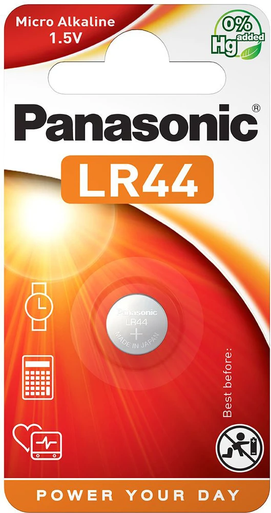 1 Panasonic LR 44 maitinimo elementai