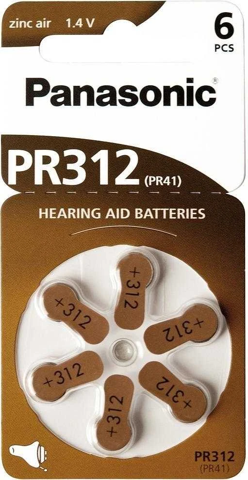 Panasonic Batteries Panasonic klausos aparato baterija PR312L/6DC