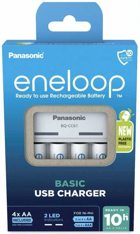 Kroviklis Panasonic ENELOOP K-KJ61MCD40USB Powerbank , 2,25 val; +(4xAA)