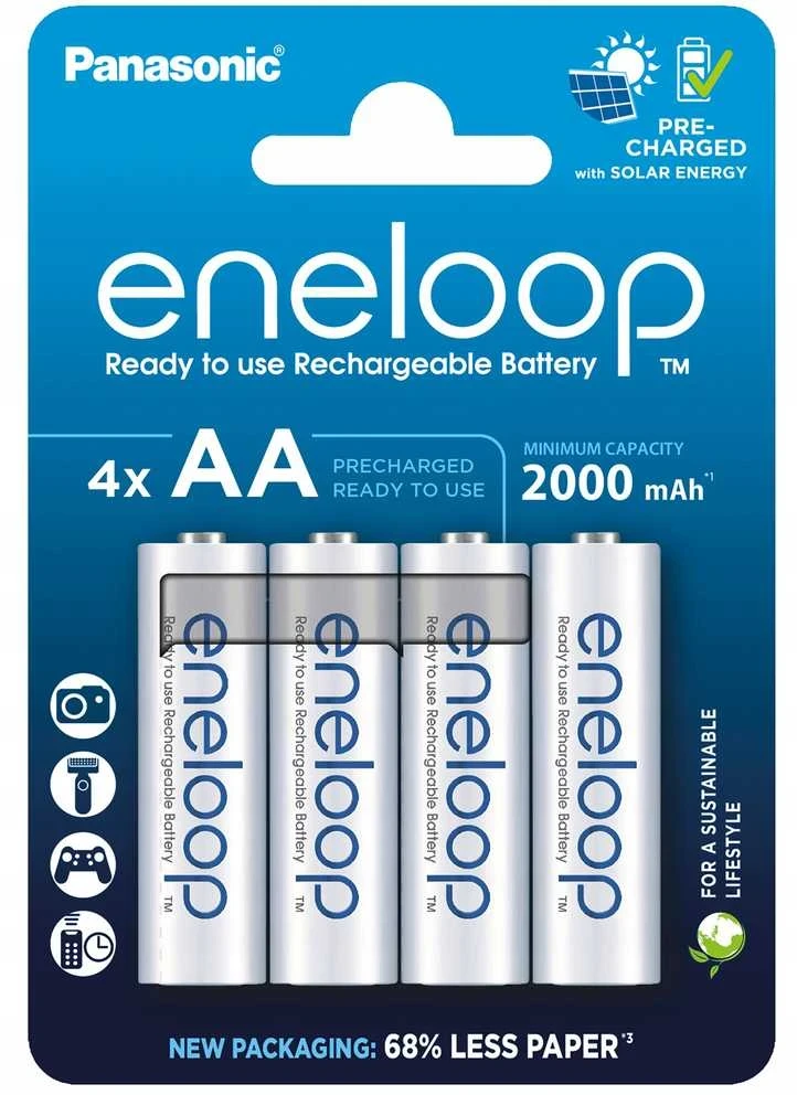 Panasonic Batteries Panasonic eneloop įkraunama baterija AA 2000 4BP