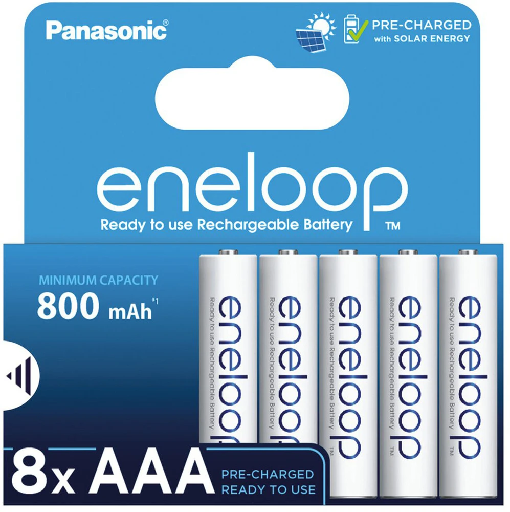 Panasonic Batteries Panasonic eneloop įkraunama baterija AAA 800 8BP