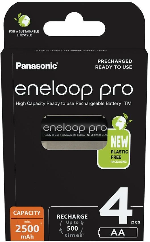 Panasonic Batteries Panasonic eneloop įkraunama baterija Pro AA 2500 4BP