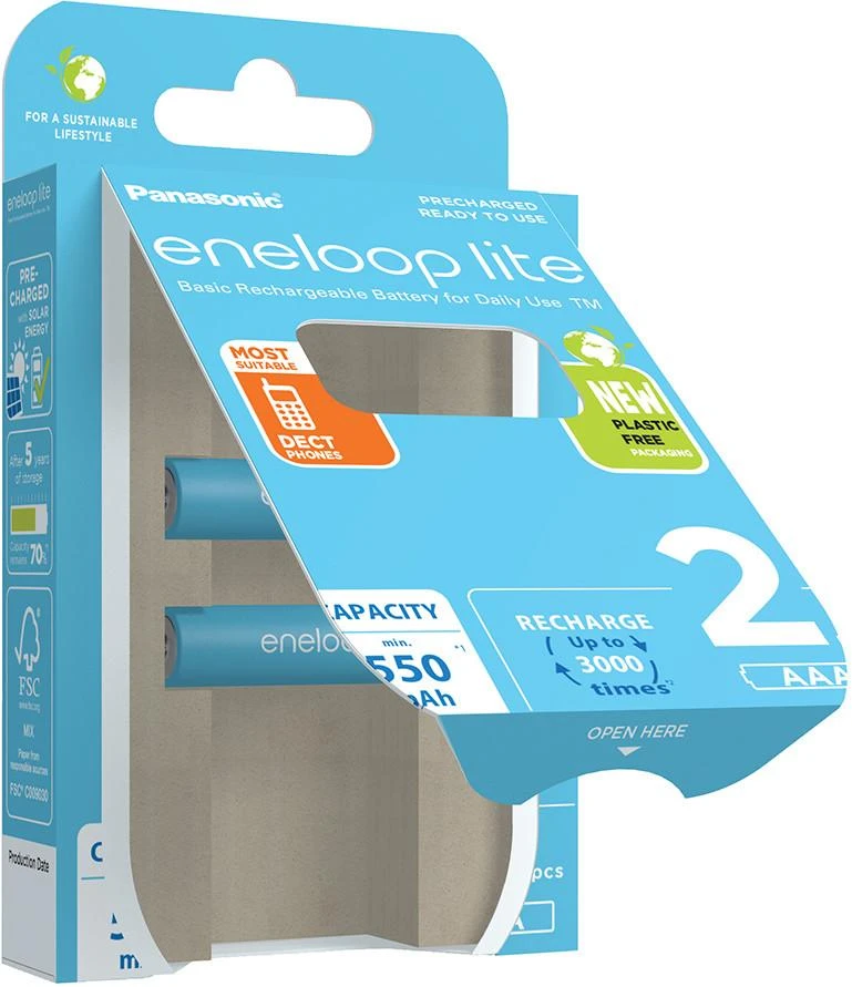 Panasonic eneloop Lite AAA 550mAh pakuotė
