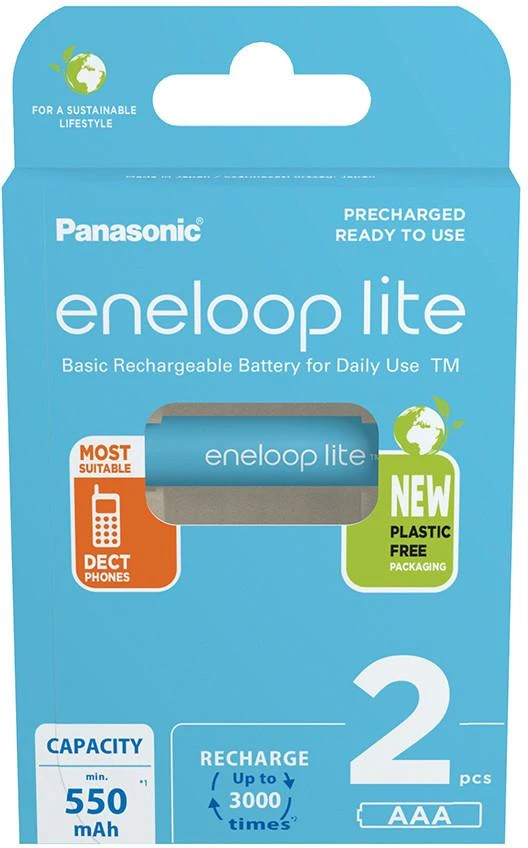 Panasonic eneloop įkraunama baterija Lite AAA 550 2BP