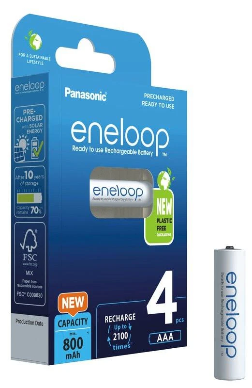 Panasonic Batteries Panasonic eneloop įkraunama baterija AAA 800 4BP