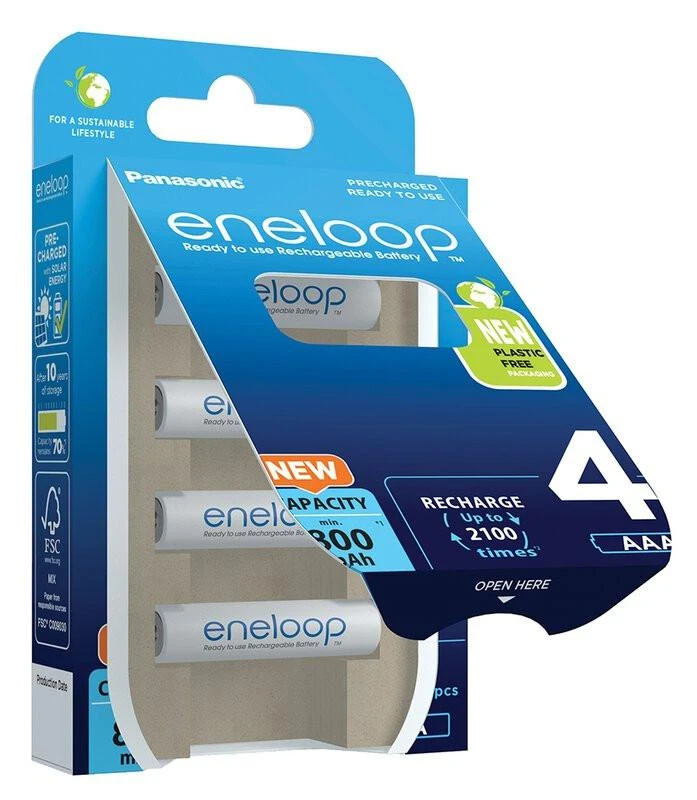 Panasonic Batteries Panasonic eneloop įkraunama baterija AAA 800 4BP